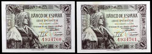 1945. 1 peseta. (Ed. D49) (Ed. ... 