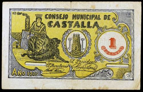 Castalla (Alicante). 1 peseta. ... 
