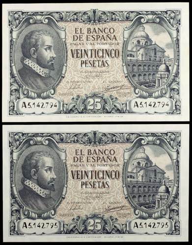 1940. 25 pesetas. (Ed. D37) (Ed. ... 