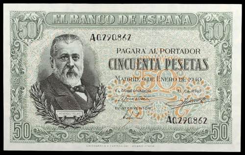 1940. 50 pesetas. (Ed. D38) (Ed. ... 
