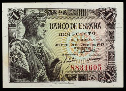 1943. 1 peseta. (Ed. D48) (Ed. ... 
