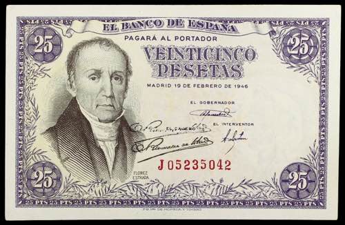 1946. 25 pesetas. (Ed. D51a) (Ed. ... 