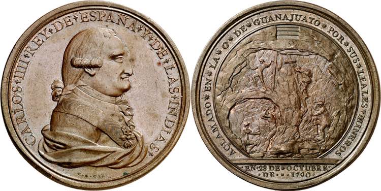 1790. Carlos IV. Guanajuato. Los ... 