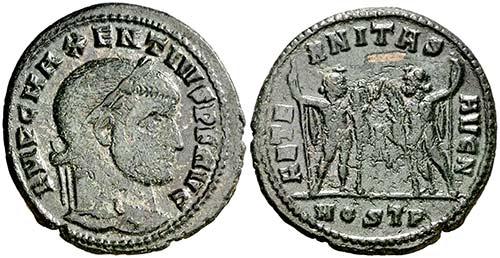 (309-312 d.C.). Majencio. Ostia. ... 