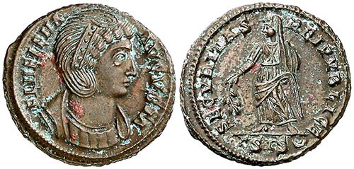 (328-329 d.C.). Helena. Siscia. AE ... 