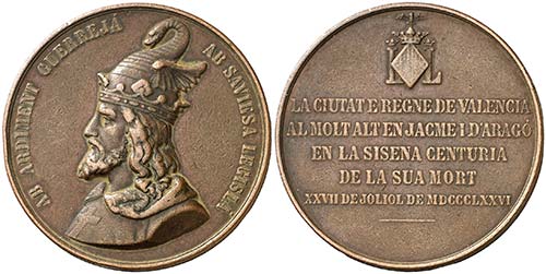 1876. Valencia. (Cru.Medalles ... 
