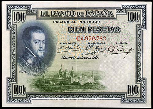 1925. 100 pesetas. (Ed. B107a) ... 