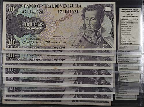 1980 y 1981. Venezuela. Banco ... 