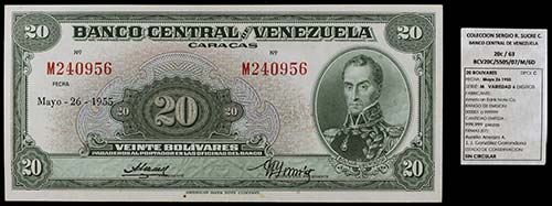 1955. Venezuela. Banco Central. ... 