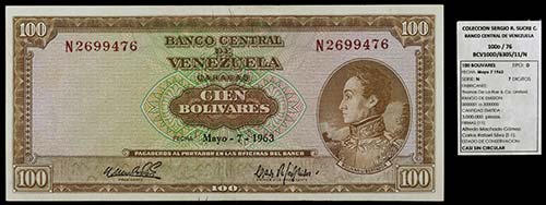 1963. Venezuela. Banco Central. ... 