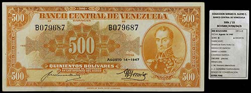 1947. Venezuela. Banco Central. ... 