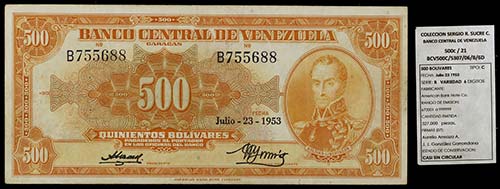 1953. Venezuela. Banco Central. ... 