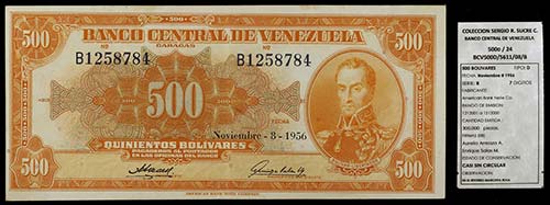1956. Venezuela. Banco Central. ... 