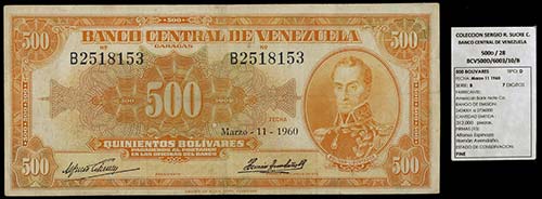 1960. Venezuela. Banco Central. ... 