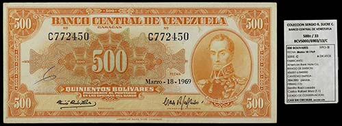 1969. Venezuela. Banco Central. ... 