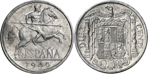 1940. Franco. 10 céntimos. (AC. ... 