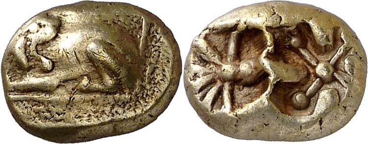 (600-550 a.C.). Jonia. Mileto. 1/6 ... 