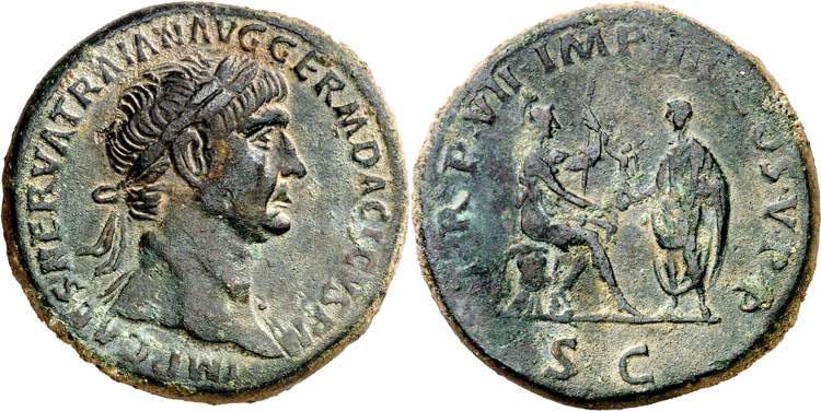 (103 d.C.). Trajano. Sestercio. ... 