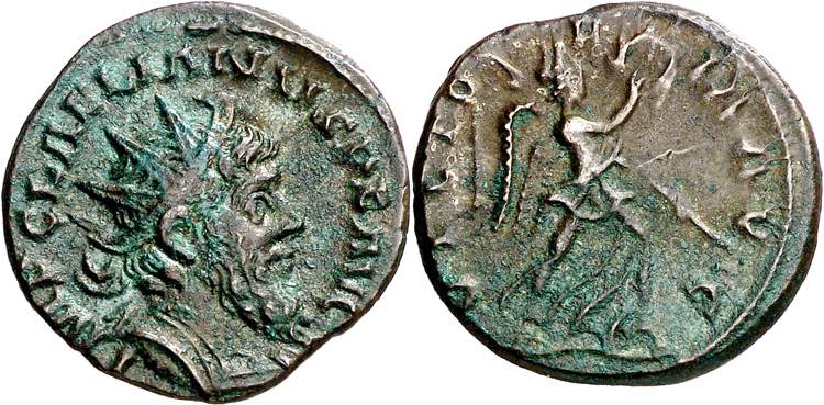 (269 d.C.). Laeliano. Antoniniano. ... 