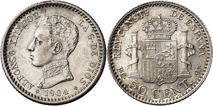 1904*10. Alfonso XIII. PCV. 50 ... 