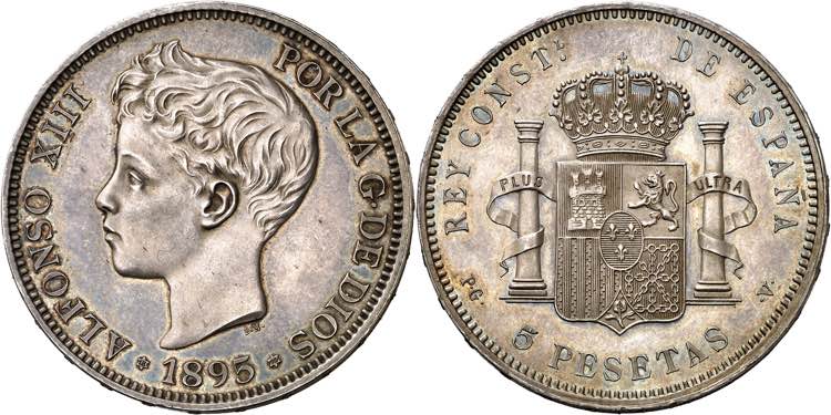 1895*1895. Alfonso XIII. PGV. 5 ... 