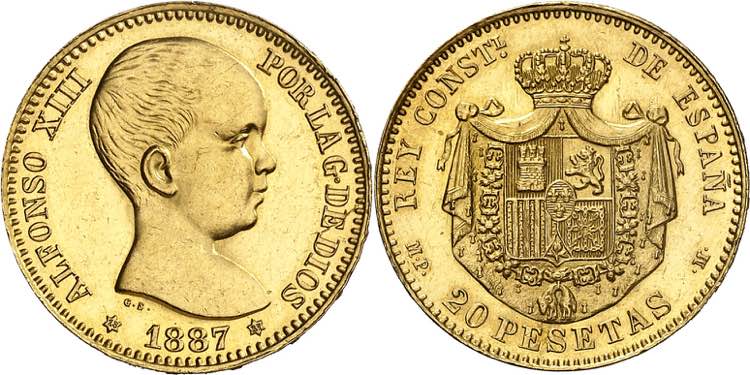 1887*1887. Alfonso XIII. MPM. 20 ... 
