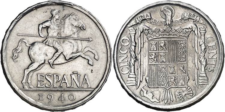 1940. Franco. 5 céntimos. (AC. ... 