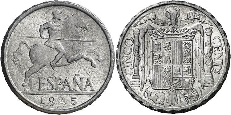 1945. Franco. 5 céntimos. (AC. ... 