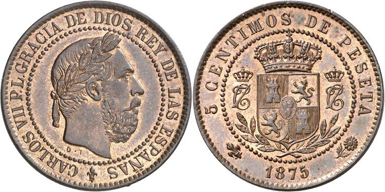 1875. Carlos VII, Pretendiente. ... 