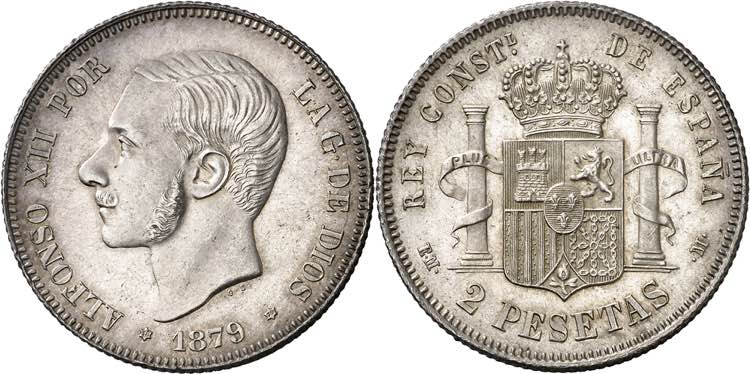 1879*1879. Alfonso XII. EMM. 2 ... 