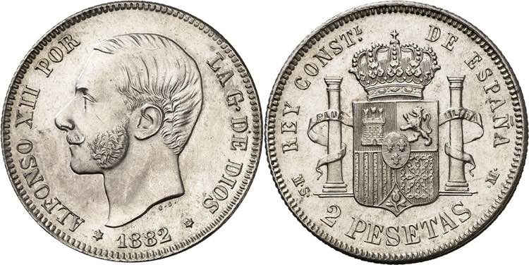 1882*1882. Alfonso XII. MSM. 2 ... 