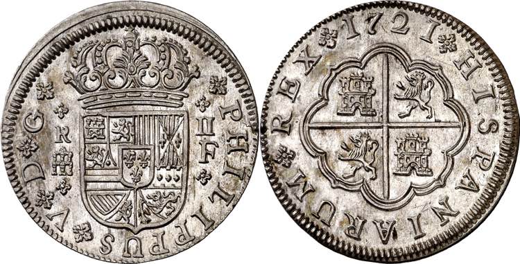 1721. Felipe V. Segovia. F. 2 ... 