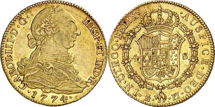 1774. Carlos III. Madrid. PJ. 4 ... 