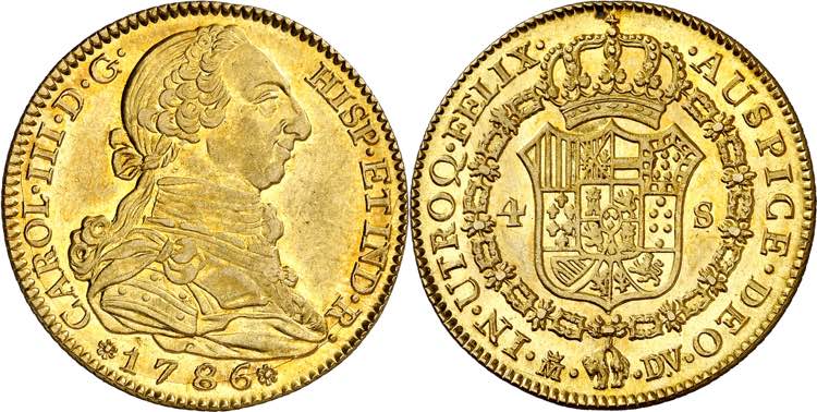 1786. Carlos III. Madrid. DV. 4 ... 
