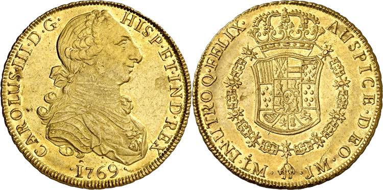 1769. Carlos III. Lima. JM. 8 ... 