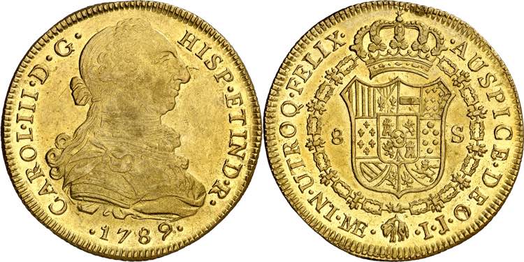 1789. Carlos III. Lima. IJ. 8 ... 
