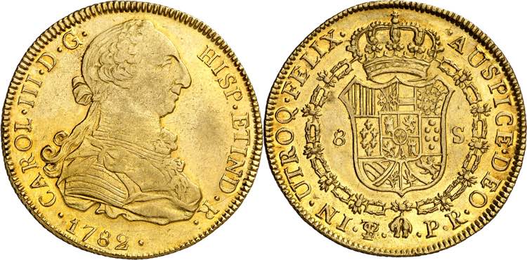 1782. Carlos III. Potosí. PR. 8 ... 