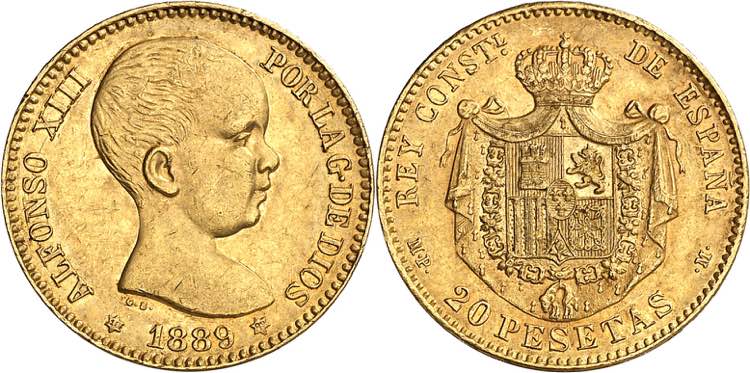 1889*1889. Alfonso XIII. MPM. 20 ... 