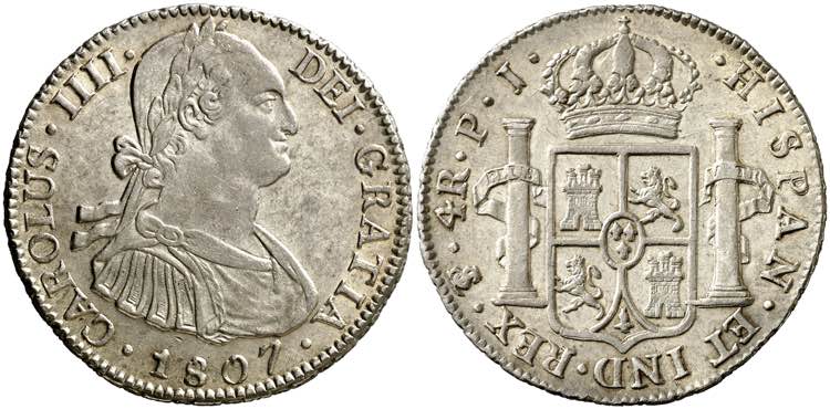 1807. Carlos IV. Potosí. PJ. 4 ... 