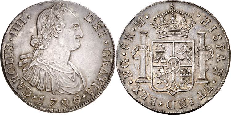 1796. Carlos IV. Guatemala. M. 8 ... 