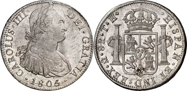 1805/4. Carlos IV. México. TH. 8 ... 