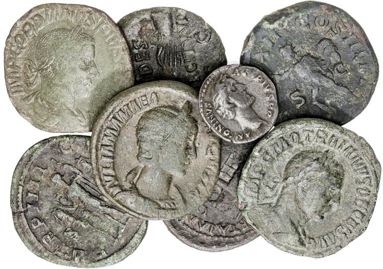 Lote formado por: 1 denario, 5 ... 