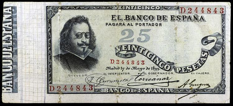 1899. 25 pesetas. (Ed. B90a) (Ed. ... 