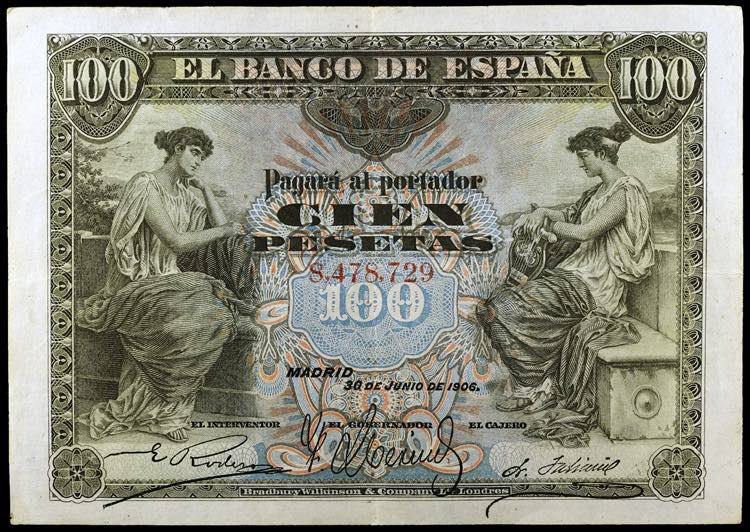 1906. 100 pesetas. (Ed. B97) (Ed. ... 