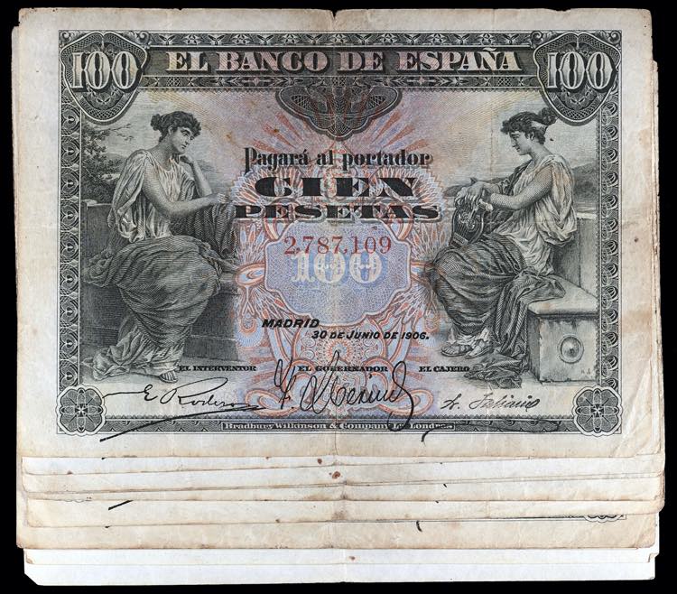 1906. 100 pesetas. (Ed. B97 y ... 