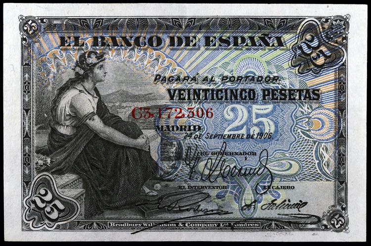 1906. 25 pesetas. (Ed. B98a) (Ed. ... 