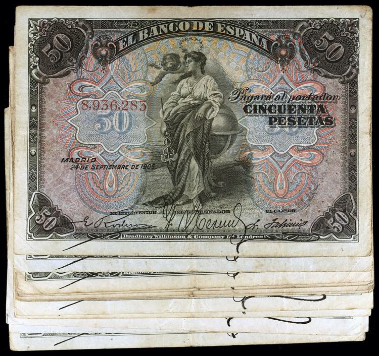 1906. 50 pesetas. (Ed. B99 y B99a) ... 
