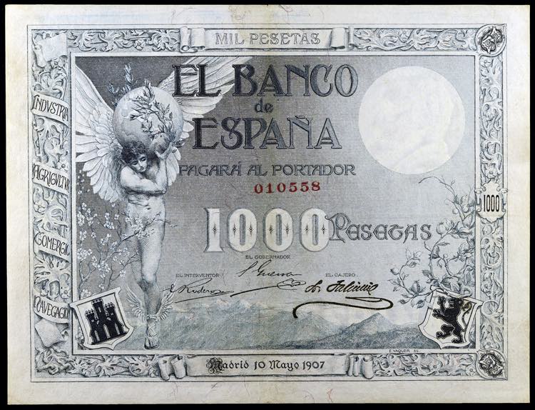 1907. 1000 pesetas. (Ed. B101) ... 