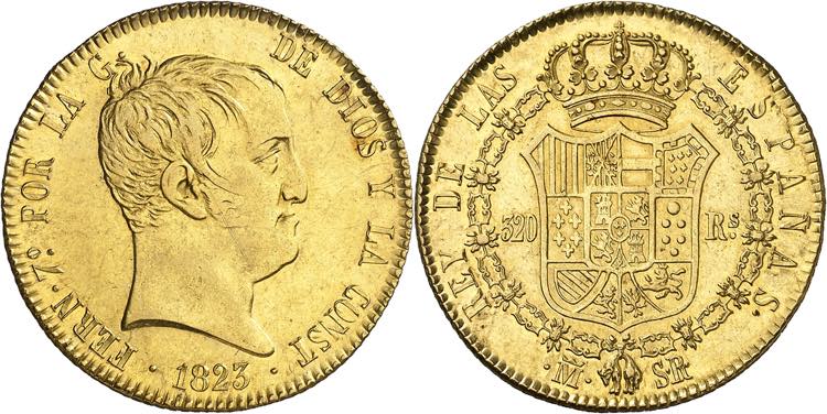 1823. Fernando VII. Madrid. SR. ... 