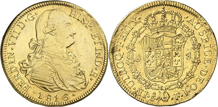 1816. Fernando VII. Santiago. FJ. ... 